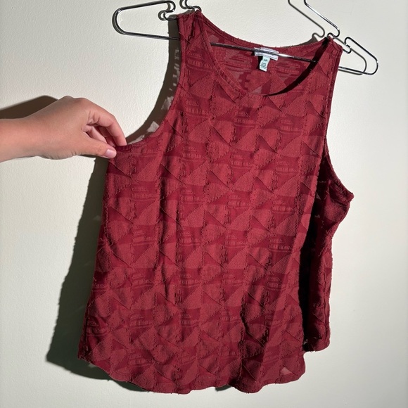 Susina Cotton Blend Textured Tank Top - Picture 2 of 5